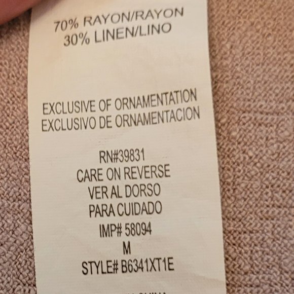 Linen Hi-Low Skirt - Picture 8 of 8